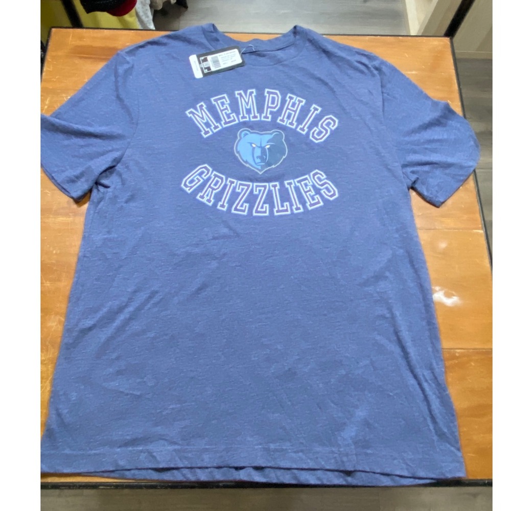 NWT Logo Athletic Memphis Grizzlies T-Shirt Men Size L Navy Heather NBA Graphic